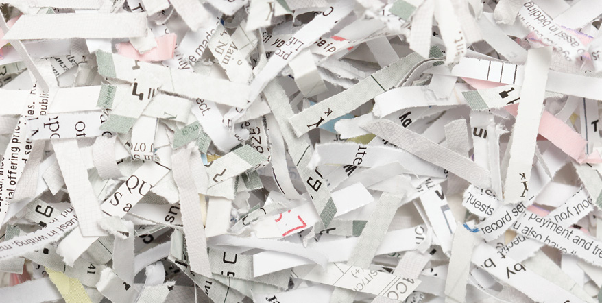 Image of shredded paper.