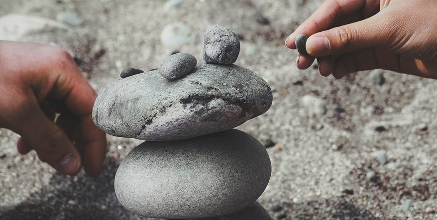 Image of rocks stacked on top of each other.